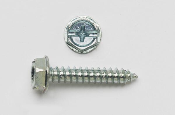 PC1034HWH #10 (5/16 HEX) X 3/4 HEX WASHER HEAD SLOT/PHIL COMBO TAPPING SCREW ZINC PLATED